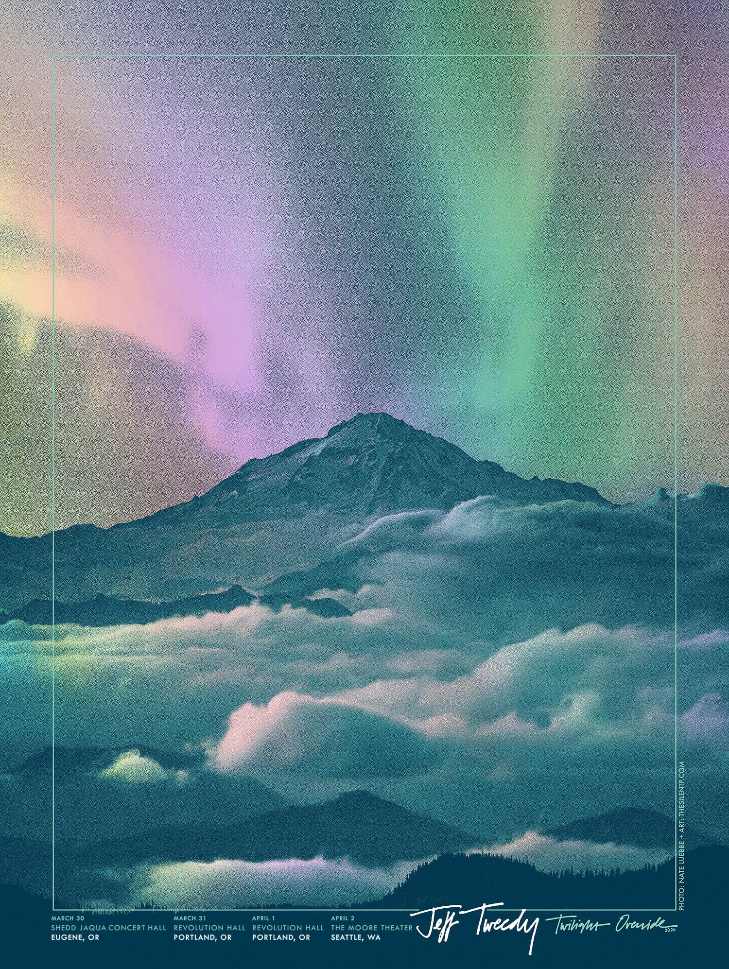 March - April 2026 Pacific Northwest Shows Poster
