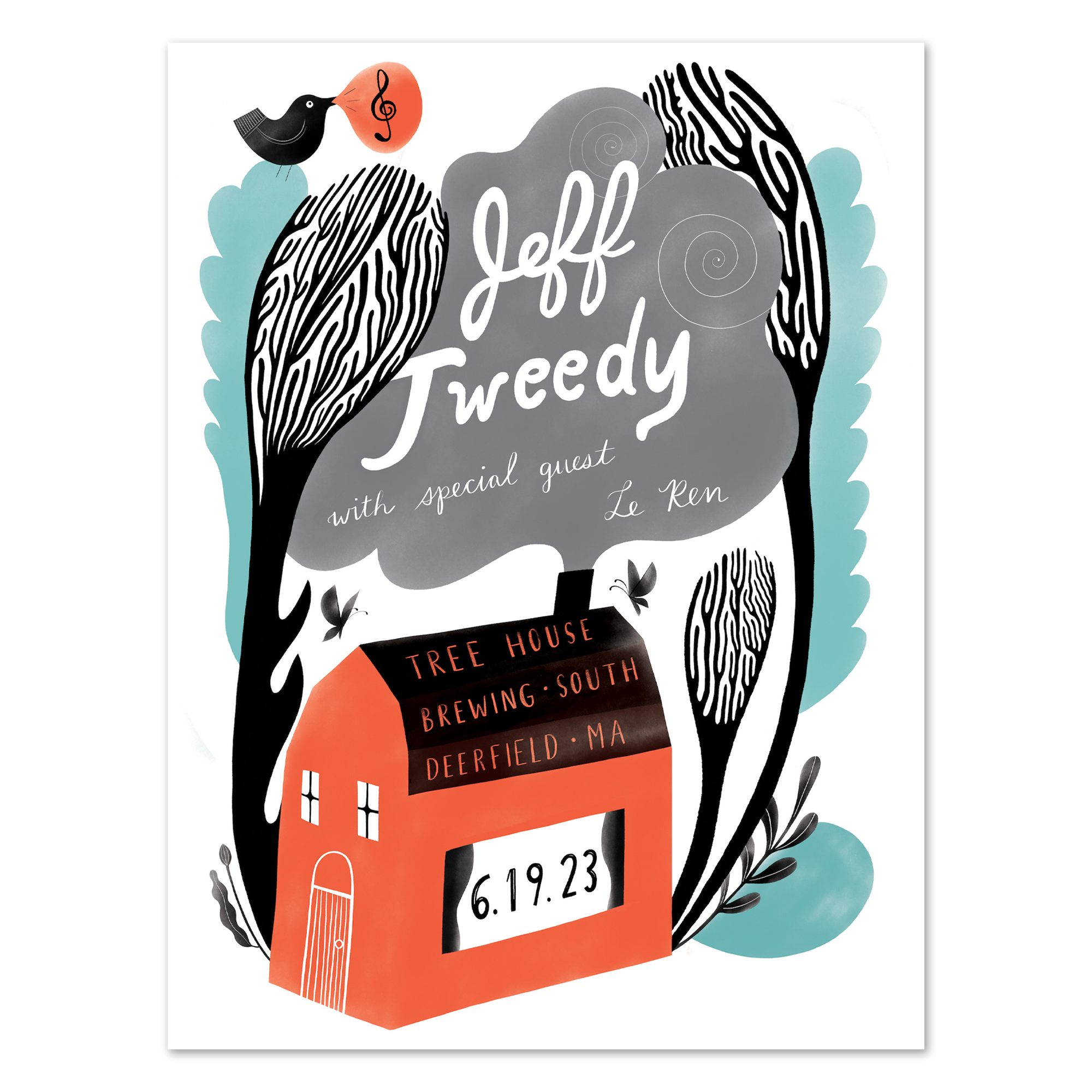 Jeff Tweedy Tree House [6-19-23, South Deerfield, MA] Poster