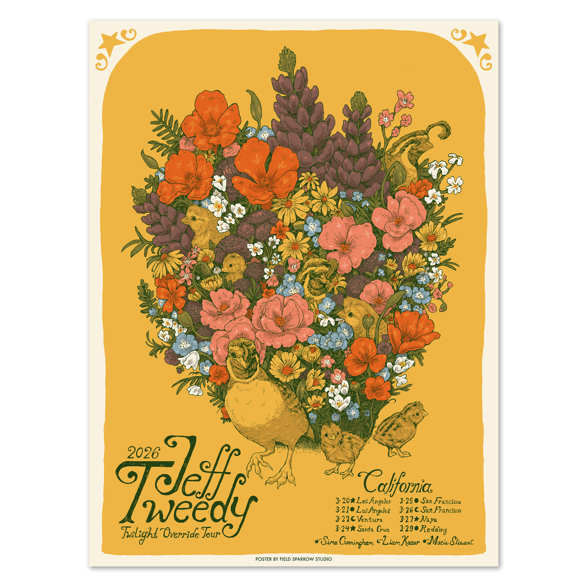 March 2026 California Shows Poster
