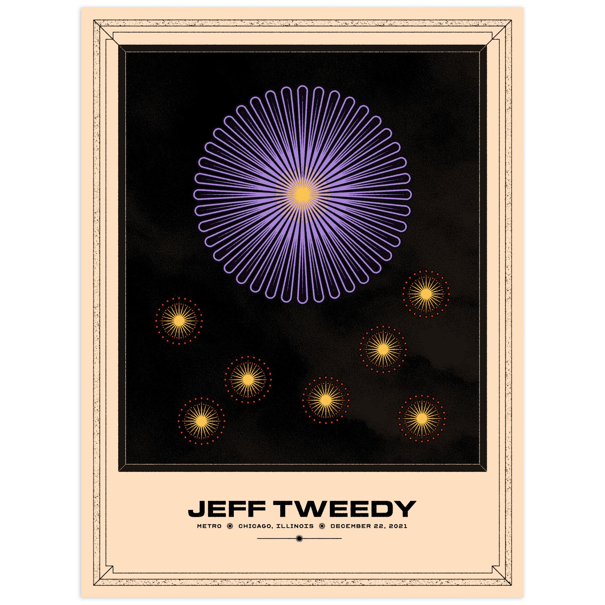 Chicago Metro [12-22-21 Chicago, IL] Fireworks Poster