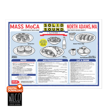 Load image into Gallery viewer, Solid Sound Festival 2022 Laminated Diner Poster + Digital Download
