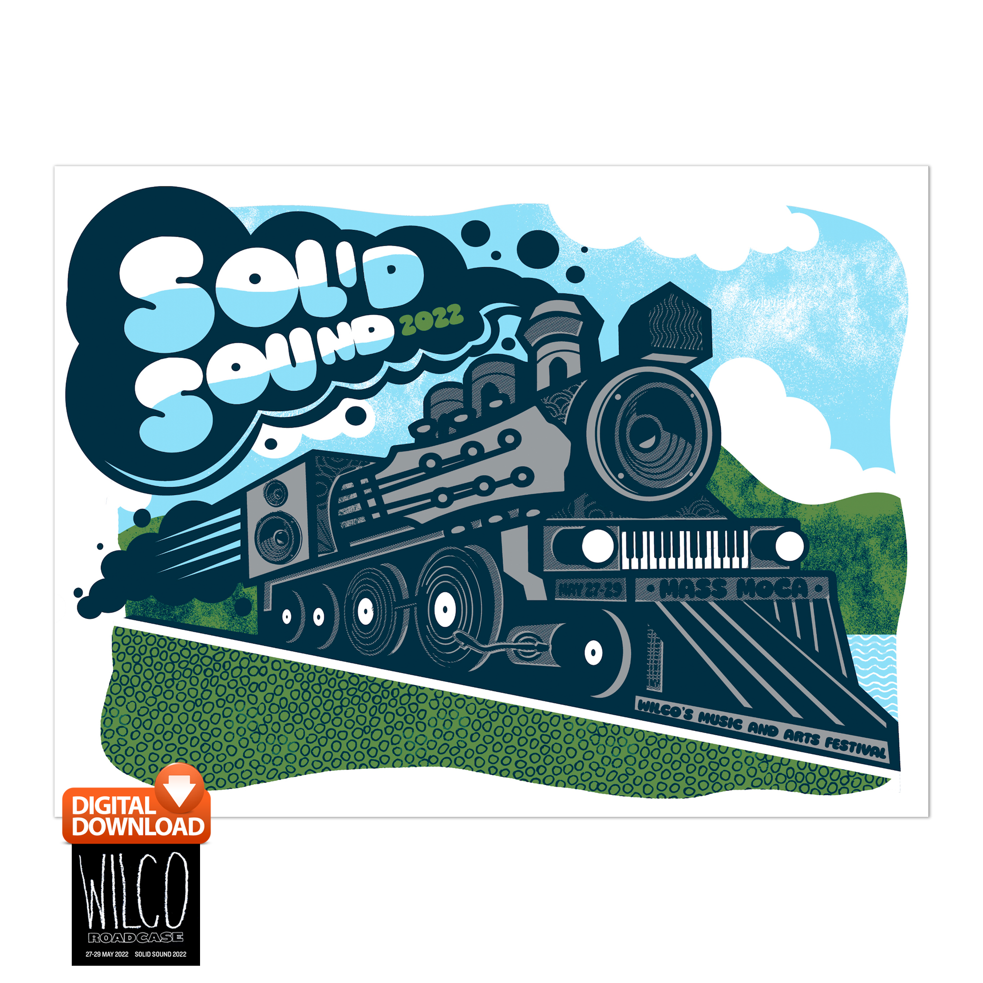 Solid Sound Festival 2022 Train Poster + Digital Download