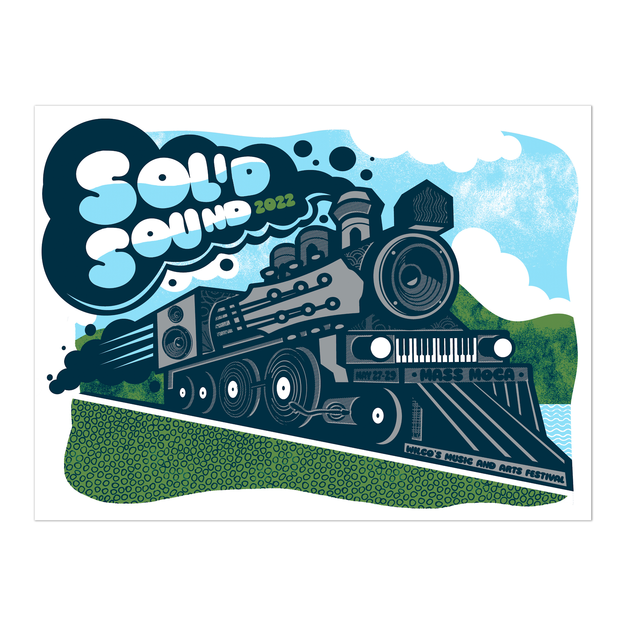 Solid Sound Festival 2022 Train Poster + Digital Download