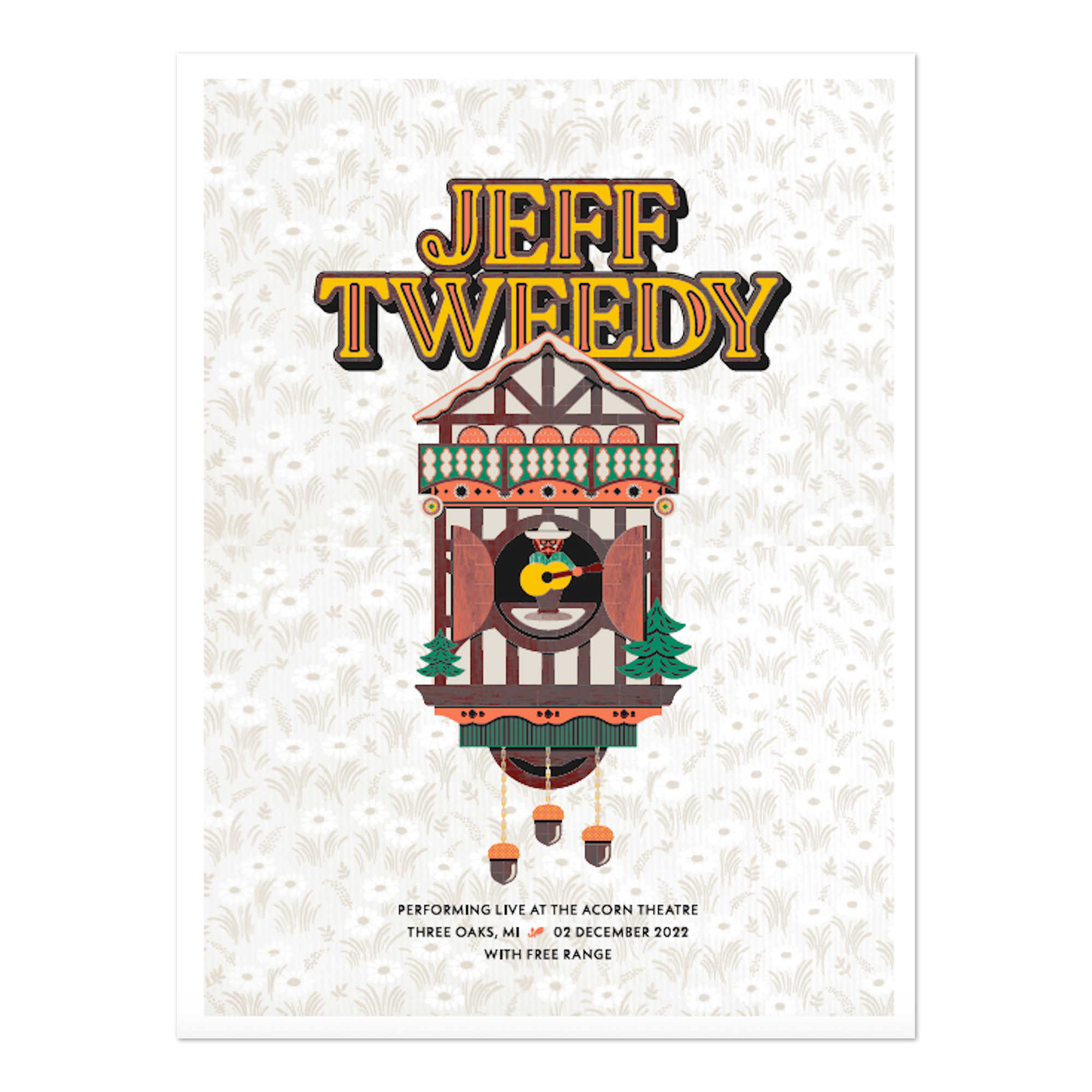 Jeff Tweedy The Acorn [12-2-2022 Three Oaks, MI] Poster